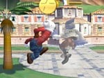 Mario's Super Jump Punch Attack.