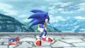 Sonic's down taunt.