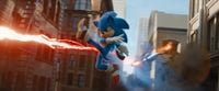 Sonic replicating his Ultimate render pose in the 2020 Sonic the Hedgehog movie.