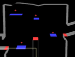 Underground Maze: upper-central room showing platforms.