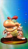 Baby Bowser trophy in Super Smash Bros. Melee.