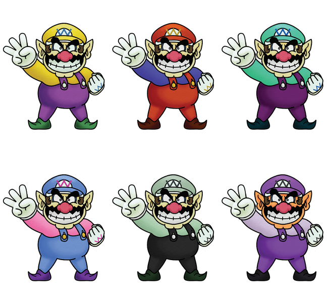 File:SSB64 Remix artworks Wario.png