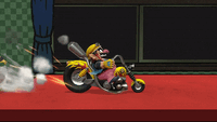 Wario's bike taunt in Smash 4