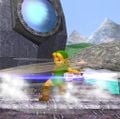 Young Link's Spin Attack in Melee.