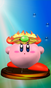 Fire Kirby trophy from Super Smash Bros. Melee.