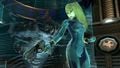 Zero Suit Samus on the stage in Ultimate.