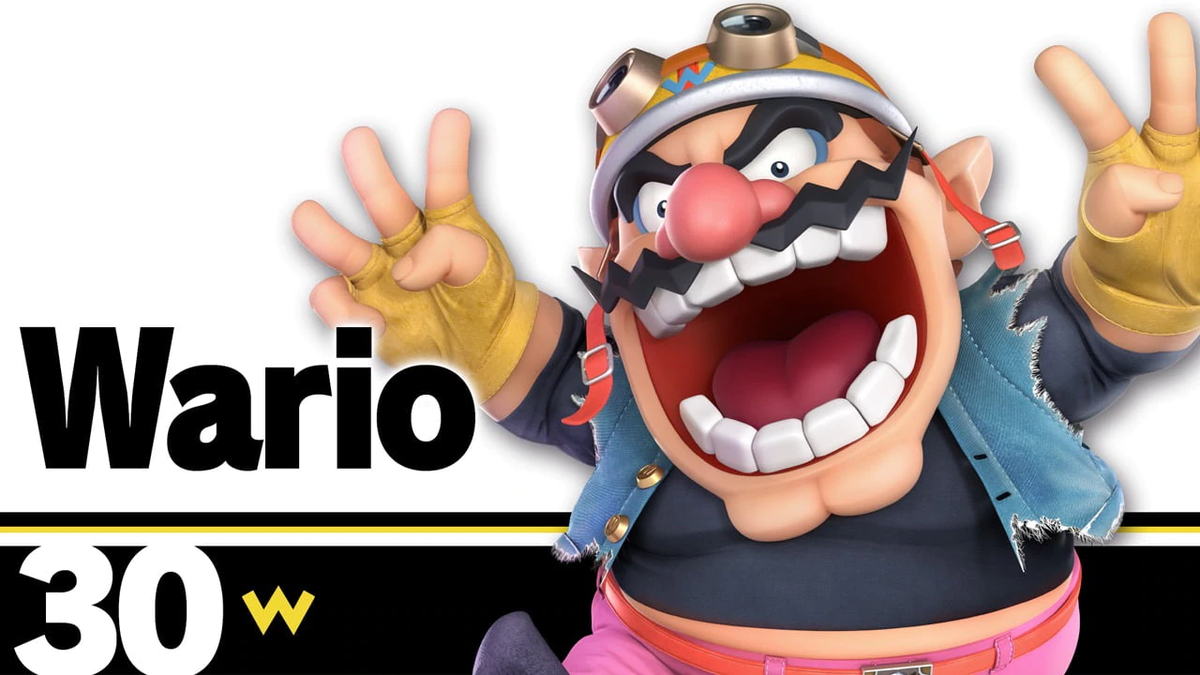 File:SSBU Wario Number.png - SmashWiki, the Super Smash Bros. wiki