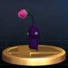 Purple Pikmin trophy from Super Smash Bros. Brawl.